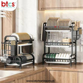 Black aluminum Dish Rack