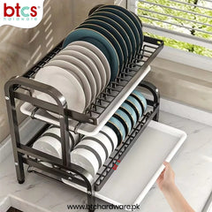 Black aluminum Dish Rack