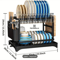 2-Tier Dish Dryer Rack