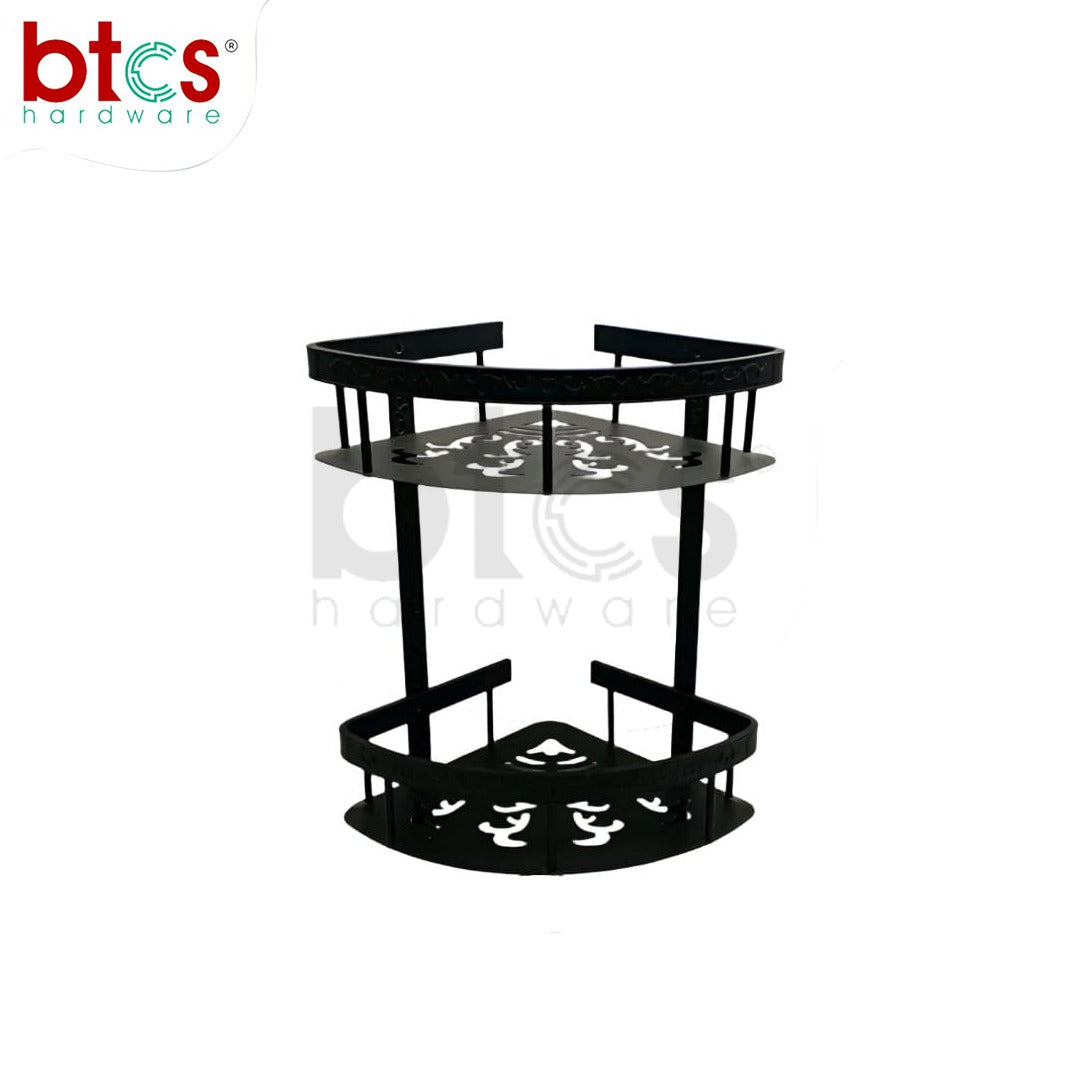 2 Layer Stainless Steel Bathroom Corner Shelf