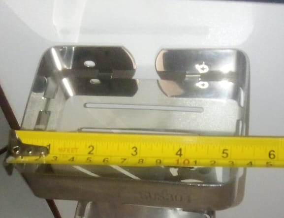 Aluminium soap dish
