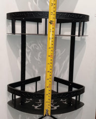 2 Layer Stainless Steel Bathroom Corner Shelf