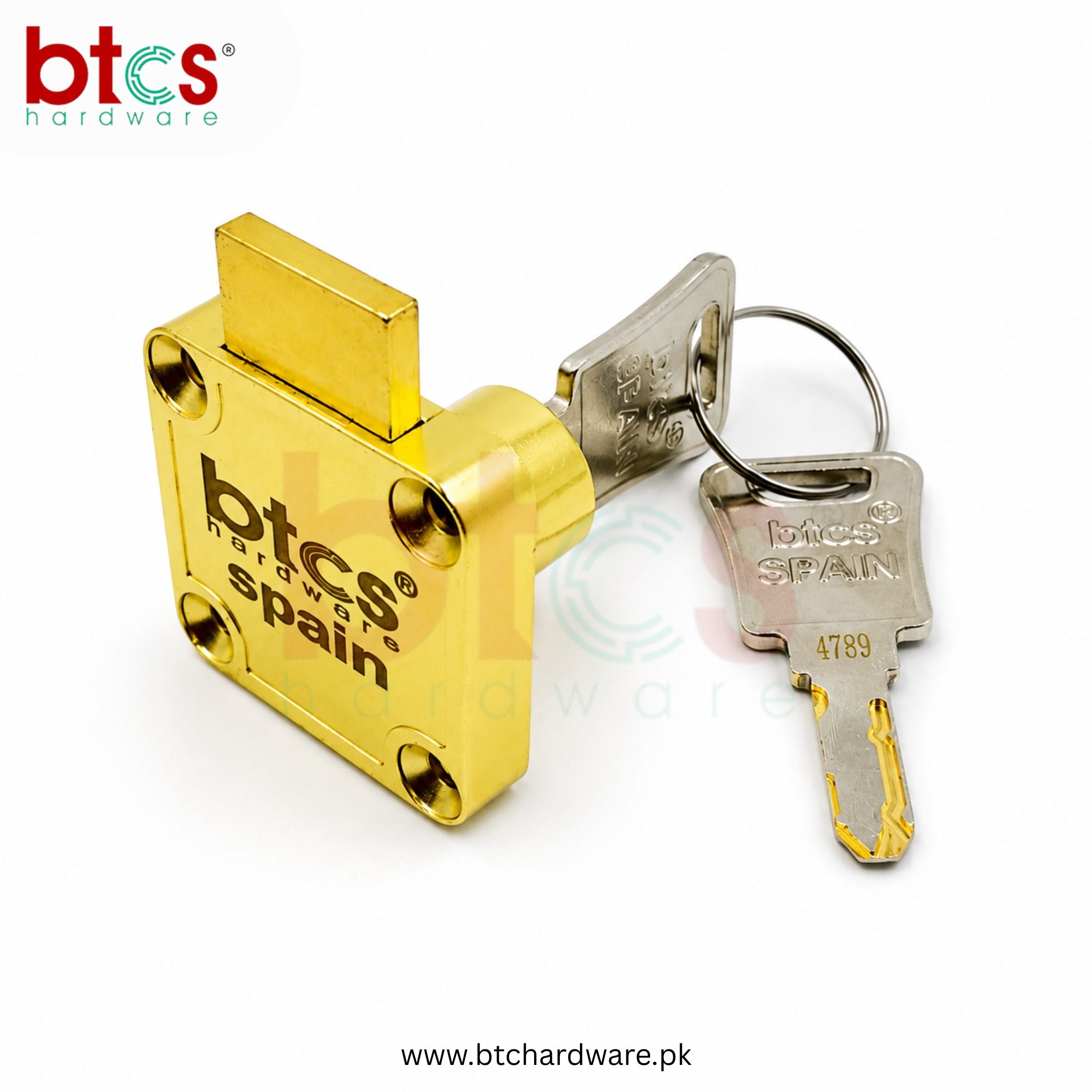 BTCS Premium Drawer Lock 138-AT-22 – golden