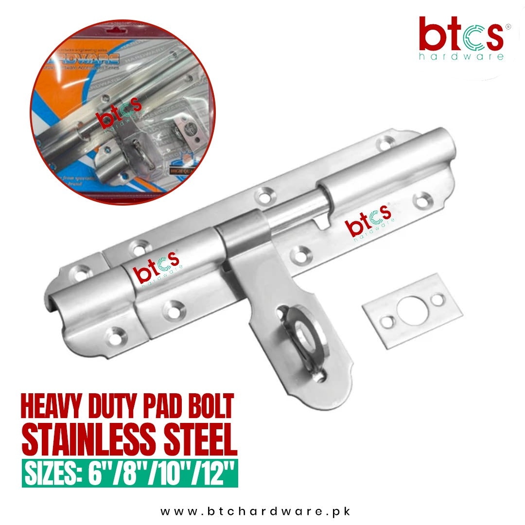 Heavy Duty Stainless Steel Pad Bolt