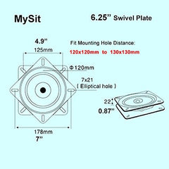 360° Heavy-Duty Swivel Plate
