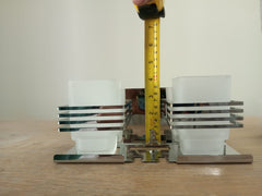 Double Cup Toothbrush Holder