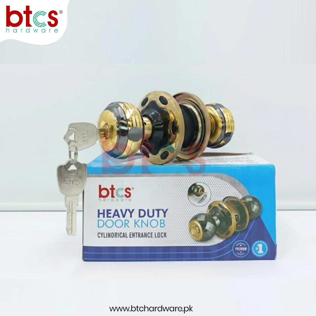 5893 XL BN/GP Heavy Round Lock
