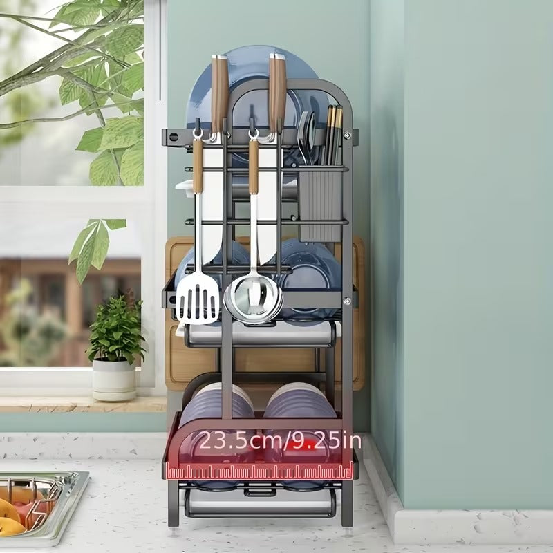 Black aluminum Dish Rack