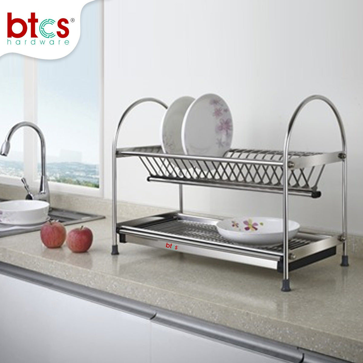 2 Tier Stainless steel Dish rack Wellmax