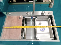 AQT Double Bowl Stainless Steel Kitchen Sink