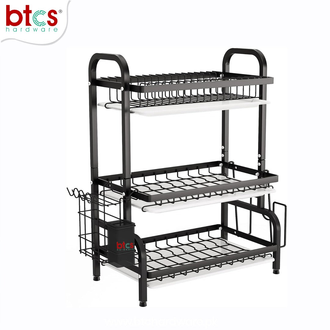 Black aluminum Dish Rack
