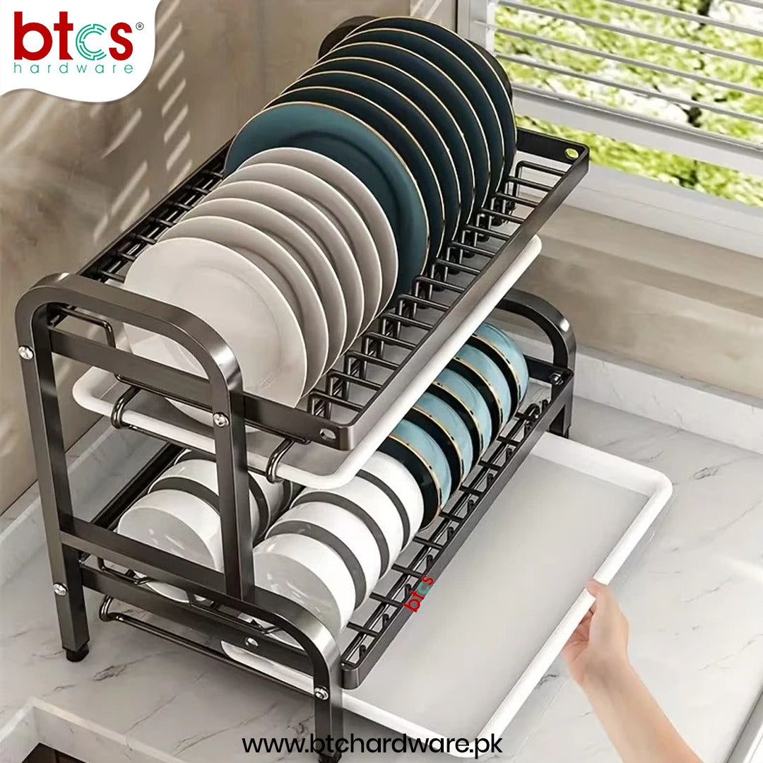 Black aluminum Dish Rack